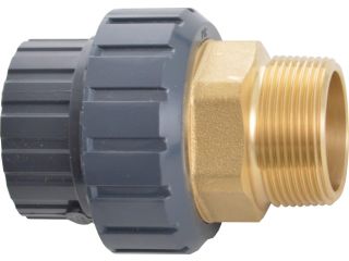 PVC fittings - Screw 50 x 1 1/2" ext. brass