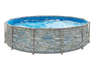 ELITE - STONE FRAME POOL - 4.88 x 1.22 m, Stone design