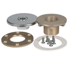 Inlet nozzle d= 18 mm - thread 11/2" ex, 40 mm, flange, foil base.