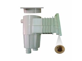 Skimmer 17.5l with inclination of 6°, standard neck, brass spouts