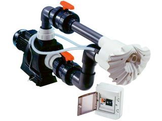 Counterflow K-JET JetStream -- NEWBCC 74 m3/h, 400 V, for foil and prefabricated pools.