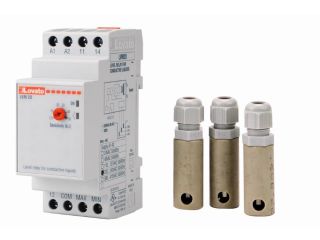 Electronic automatic level monitoring + 3x probe (on DIN rail)