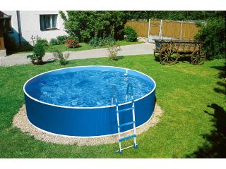 Azuro 300 - 3.6 x 0.9m, BLUE / WHITE - with skimfilter 2000, without holes