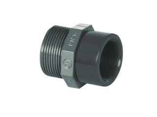 PVC pipe fitting - Reducer 1 1/2" ext. x 1/2" int.
