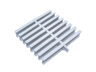 Overflow roll grid for private pools - White -- width 196 mm, height 35 mm (43 pcs/m)