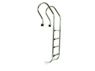 Stainless Steel Mixta Non-Slip Step Ladder with 4 Steps, AISI 316