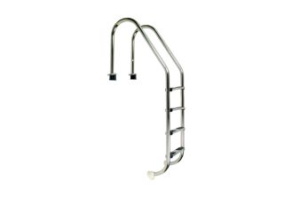 Stainless Steel Standard Pool Ladder with 4 Steps, AISI 304.