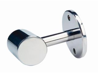 Stainless steel flange handles for railings - end cap left