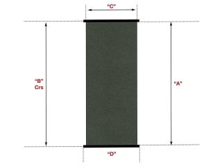 Solar collector SC 1.2 m x 4.0 m - area 4.8 m2