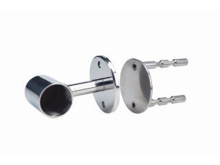 Stainless steel flange handles for railings - continuous