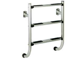 Lower part of stainless steel grating - 3 steps (flange mounting), AISI 316