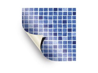 AVfol Decor - Blue Mosaic; 1.65m wide, 1.5mm, by the meter