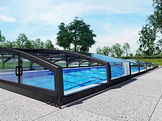 Telescopic Swimming Pool Enclosure Casablanca Infinity A 3,9х6,46х0,55 m