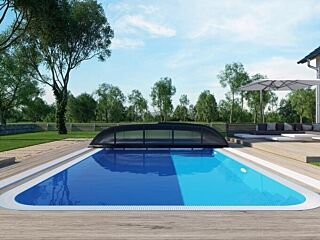 Telescopic Pool Enclosure Dallas A 4,07x6,46x0,82 m