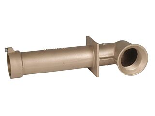 Wall passage for ceramic pools - 2" x 2", length 300 mm, angle 90°.