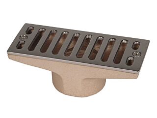 Drainage into overflow spout - 160 x 60 mm, 2 inch connection.