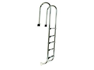 Muro stainless steel ladder (Slim) with 5-step housing, AISI 304