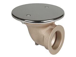 Floor drain, connection 2" in 90°, anti-slip cover d= 168 mm