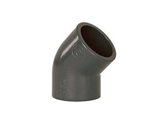 PVC pipe fitting - 45° elbow 140 mm