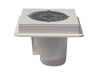 Floor drain ABS, stainless steel sieve AISI 316, for concrete