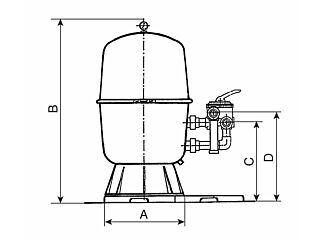 Divided filtration tank 400, 6 m3/h