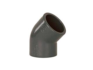 PVC fitting - 45° angle 160 mm