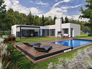 Sliding Deck Pool Cover BERGEN 3,42 x 6,42 x 1,65 m