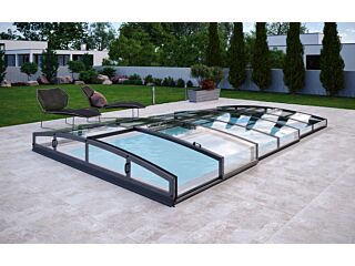 Telescopic Swimming Pool Enclosure Casablanca Infinity A 3,9х6,46х0,55 m