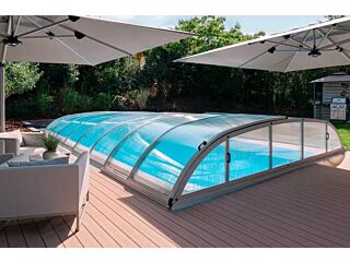 Telescopic Pool Enclosure Dallas A 4,07x6,46x0,82 m