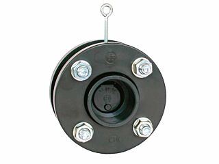 Reversible flap with spring and flange 110 mm