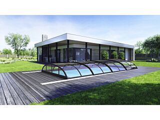 Swimming Pool Enclosure Klasik Clear PRO B 4,7x8,6x1m