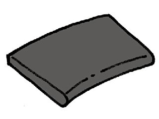 Louisiana - dark gray - radius R1500 Int. - 1 pc